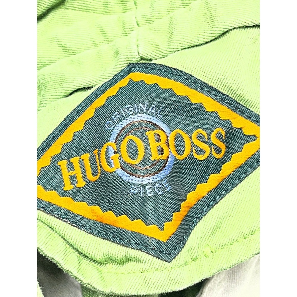 Vintage Hugo Boss Pleated Shorts Mens 32 Chartreuse Luxury Golfcore‎ Resort